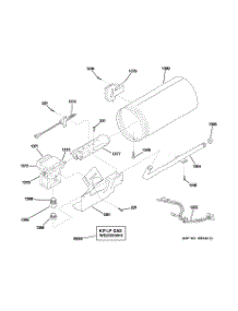 05 - Burner parts for Ge Dryer DPXH46GA5WW from AppliancePartsPros.com