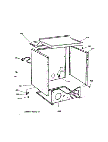 03 - Cabinet parts for Ge Dryer DX2300GB1WW from AppliancePartsPros.com