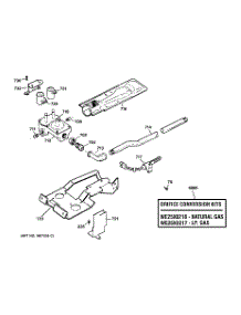 05 - Gas Valve & Burner Assembly parts for Ge Dryer DX2300GB1WW from AppliancePartsPros.com