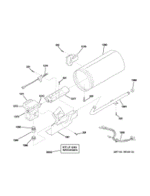 05 - Burner parts for Ge Dryer DSXH43GA5WW from AppliancePartsPros.com