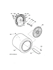 04 - Drum parts for Ge Dryer DX4500EA3WW from AppliancePartsPros.com