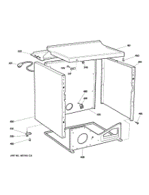 03 - Cabinet parts for Ge Dryer DCCB330GD0KC from AppliancePartsPros.com