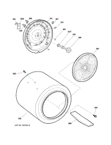 04 - Drum parts for Ge Dryer DCCD330ED0WC from AppliancePartsPros.com