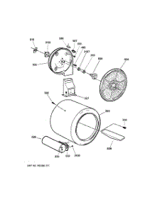04 - Drum parts for Ge Dryer DCCD330GD0WC from AppliancePartsPros.com