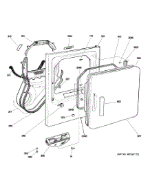02 - Front Panel & Door parts for Ge Dryer DCCD330ED0KC from AppliancePartsPros.com