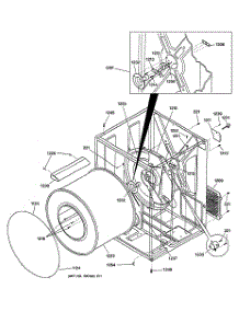 03 - Cabinet & Drum parts for Ge Dryer DCD330GB5WC from AppliancePartsPros.com