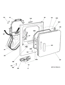 02 - Front Panel & Door parts for Ge Dryer DCCB330ED0WC from AppliancePartsPros.com