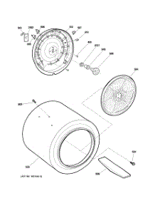 04 - Drum parts for Ge Dryer DCCB330ED0WC from AppliancePartsPros.com