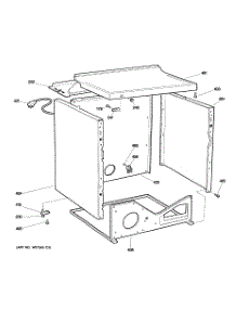 03 - Cabinet parts for Ge Dryer DCCB330GD0WC from AppliancePartsPros.com
