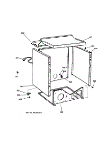 03 - Cabinet parts for Ge Dryer DX2300GB0WW from AppliancePartsPros.com