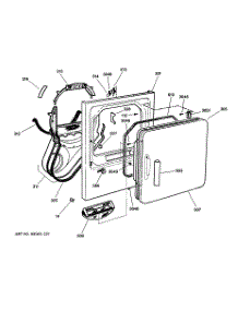 02 - Front Panel & Door parts for Ge Dryer DBXR453EA2WW from AppliancePartsPros.com