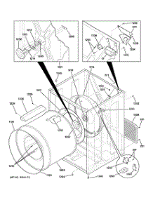 03 - Cabinet & Drum parts for Ge Dryer DCD330EB3KC from AppliancePartsPros.com