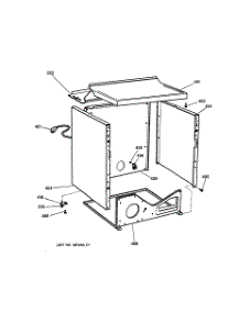 03 - Cabinet parts for Ge Dryer DJXR433GC0WW from AppliancePartsPros.com
