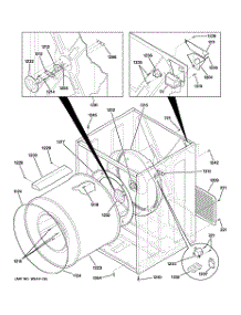 03 - Cabinet & Drum parts for Ge Dryer DBL333EB3WW from AppliancePartsPros.com