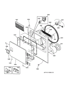 02 - Front Panel & Door parts for Ge Dryer DPXH46GA3CC from AppliancePartsPros.com