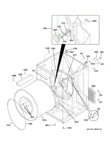 03 - Cabinet & Drum parts for Ge Dryer DPXH46GA3CC from AppliancePartsPros.com