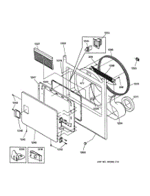 02 - Front Panel & Door parts for Ge Dryer DCCH43GA3WW from AppliancePartsPros.com