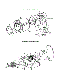 Drum And Blower parts for Ge Dryer DDG518RCL from AppliancePartsPros.com
