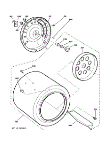 03 - Drum parts for Ge Dryer DSKP333EC0WH from AppliancePartsPros.com