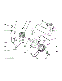 02 - Blower & Motor parts for Ge Dryer DSKP333EC0WW from AppliancePartsPros.com