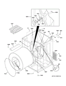 03 - Cabinet & Drum parts for Ge Dryer DSXH43GA1WW from AppliancePartsPros.com