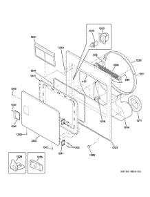02 - Front Panel & Door parts for Ge Dryer DVL223EA1WW from AppliancePartsPros.com