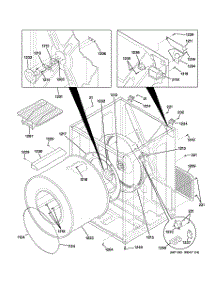 03 - Cabinet & Drum parts for Ge Dryer DSXH43EA1WW from AppliancePartsPros.com