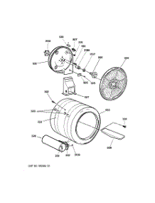 04 - Drum parts for Ge Dryer DNSB514GB0CC from AppliancePartsPros.com