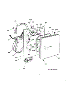 02 - Front Panel & Door parts for Ge Dryer DCSR473GT6WW from AppliancePartsPros.com
