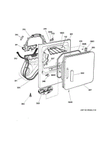 02 - Front Panel & Door parts for Ge Dryer DPSQ495GT6WW from AppliancePartsPros.com