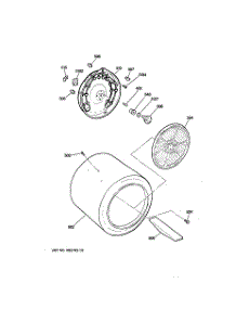 04 - Drum parts for Ge Dryer DJSR473ET6AA from AppliancePartsPros.com