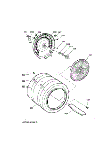 04 - Drum parts for Ge Dryer DPXB515EB0WW from AppliancePartsPros.com
