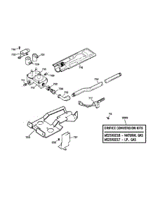 Gas Valve & Burner Assembly parts for Ge Dryer EGD4000B0WW from AppliancePartsPros.com