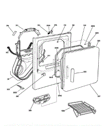 Front Panel & Door parts for Ge Dryer EED4000B0WW from AppliancePartsPros.com
