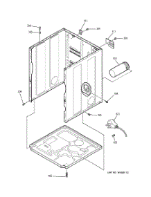 03 - Cabinet & Base parts for Ge Dryer DDSS475GA0WW from AppliancePartsPros.com