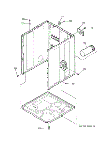 03 - Cabinet & Base parts for Ge Dryer DDSS475EA0WW from AppliancePartsPros.com