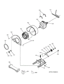 06 - Motor & Fan Assembly parts for Ge Dryer DDSS475EA0WW from AppliancePartsPros.com