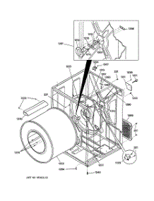 03 - Cabinet & Drum parts for Ge Dryer DCCH43GA0WW from AppliancePartsPros.com
