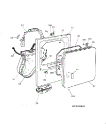 02 - Front Panel & Door parts for Ge Dryer BWXR473EV0WW from AppliancePartsPros.com
