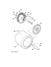 04 - Drum parts for Ge Dryer BWXR473EV0WW from AppliancePartsPros.com