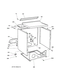 03 - Cabinet parts for Ge Dryer DPSF495EV0AA from AppliancePartsPros.com