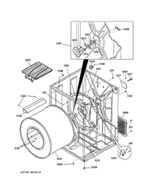 03 - Cabinet & Drum parts for Ge Dryer DPXH46GA0CC from AppliancePartsPros.com