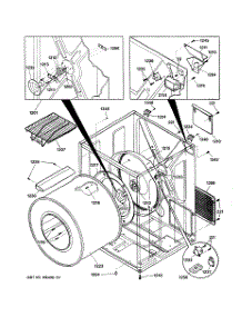 03 - Cabinet & Drum parts for Ge Dryer DPXH46EA0CC from AppliancePartsPros.com