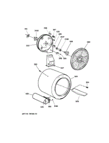 04 - Drum parts for Ge Dryer DWXR483GA1AA from AppliancePartsPros.com