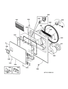 02 - Front Panel & Door parts for Ge Dryer DPXH46EA0WW from AppliancePartsPros.com