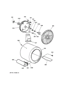 04 - Drum parts for Ge Dryer DCSR483GA2WW from AppliancePartsPros.com