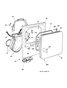 02 - Front Panel & Door parts for Ge Dryer DWXR483GA0AA from AppliancePartsPros.com