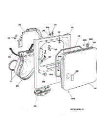 02 - Front Panel & Door parts for Ge Dryer DWXR483EA0AA from AppliancePartsPros.com