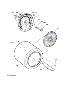 04 - Drum parts for Ge Dryer DWXR483EA0WW from AppliancePartsPros.com