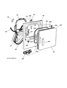 02 - Front Panel & Door parts for Ge Dryer DBSR453EA1WW from AppliancePartsPros.com